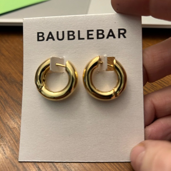 Baublebar Gold Hoops - Picture 2 of 4